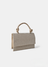 Load image into Gallery viewer, KENTIA Shoulder bag with rhinestones Beige