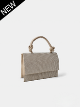Load image into Gallery viewer, KENTIA Shoulder bag with rhinestones Beige