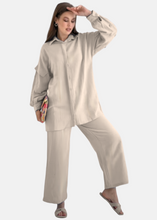 Load image into Gallery viewer, COLLINA Linen set Cream