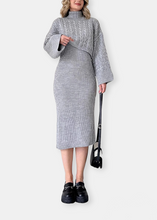 Charger l'image dans la galerie, Ensemble Robe en maille Gris