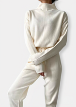 Load image into Gallery viewer, IYA Knitted set Cream white