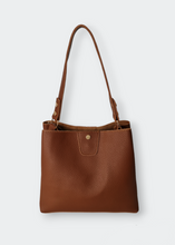Load image into Gallery viewer, OVATA Large Bucket Bag Brown