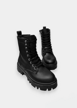 Load image into Gallery viewer, Flat ankle boots Black