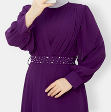 Load image into Gallery viewer, Purple voile dress