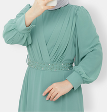 Load image into Gallery viewer, Mint green voile dress