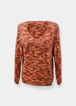 Load image into Gallery viewer, FELIS 100% Cotton Knit Sweater Yellow Orange Brown