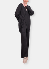 Load image into Gallery viewer, NAOS Anthracite Grey Knit Kimono Set