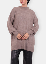 Load image into Gallery viewer, MIRAM Taupe Mesh Tunic
