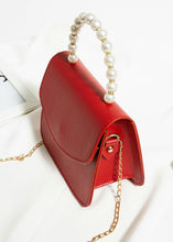 Load image into Gallery viewer, Sac à main perlé Rouge