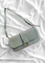Load image into Gallery viewer, Sac baguette Vert menthe