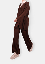 Load image into Gallery viewer, NAOS Brown Knit Kimono Set