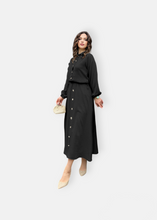 Load image into Gallery viewer, Black skirt set