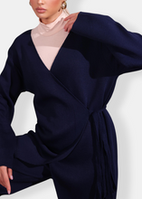 Load image into Gallery viewer, NAOS Blue Knit Kimono Set