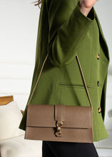 Load image into Gallery viewer, Taupe baguette bag