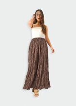 Load image into Gallery viewer, Jupe froissé Taupe