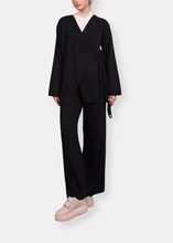 Load image into Gallery viewer, NAOS Black Mesh Kimono Set