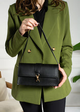 Load image into Gallery viewer, Black baguette bag