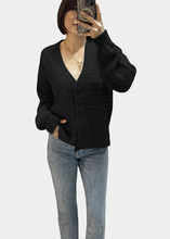 Load image into Gallery viewer, SYRMA Black Cardigan