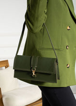 Load image into Gallery viewer, Khaki green baguette bag