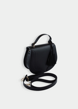 Load image into Gallery viewer, Black Half Moon Shoulder Bag