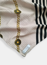 Load image into Gallery viewer, Foulard coton à motifs Chaînes & Rayé
