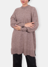Load image into Gallery viewer, MIRAM Taupe Mesh Tunic
