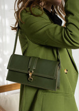 Load image into Gallery viewer, Khaki green baguette bag