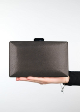 Load image into Gallery viewer, Sac de soirée avec strass Gris anthracite