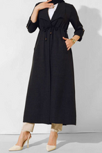 Load image into Gallery viewer, ENA Fluid trench coat Black