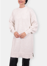 Load image into Gallery viewer, MIRAM Cream White Mesh Tunic