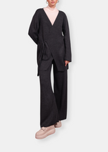 Load image into Gallery viewer, NAOS Anthracite Grey Knit Kimono Set