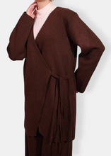 Load image into Gallery viewer, NAOS Brown Knit Kimono Set