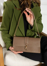 Load image into Gallery viewer, Taupe baguette bag