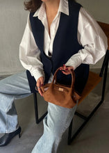 Load image into Gallery viewer, NUNKI Tobacco Blue Bucket Bag