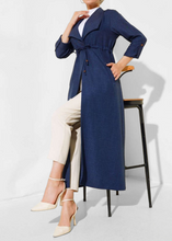 Load image into Gallery viewer, ENA Trench fluide Bleu foncé