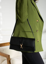 Load image into Gallery viewer, Black baguette bag
