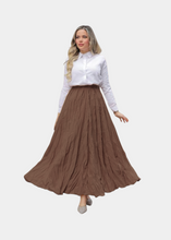 Load image into Gallery viewer, Jupe froissé Taupe