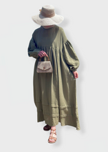 Load image into Gallery viewer, Robe Mousseline Vert
