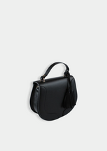 Load image into Gallery viewer, Black Half Moon Shoulder Bag