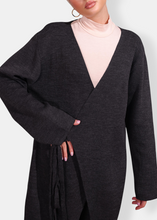 Load image into Gallery viewer, NAOS Anthracite Grey Knit Kimono Set