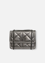 Load image into Gallery viewer, Quilted bag Silver gray