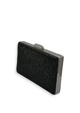 Load image into Gallery viewer, Black rhinestone evening bag