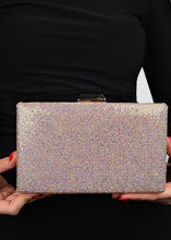 Load image into Gallery viewer, Sac de soirée avec strass Cuivré gold