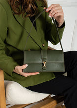 Load image into Gallery viewer, Khaki green baguette bag