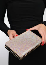 Load image into Gallery viewer, Sac de soirée avec strass Cuivré gold