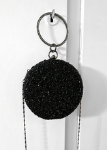 Charger l'image dans la galerie, Sac de soirée circulaire Noir