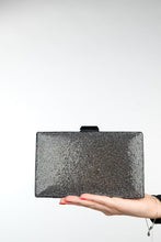 Load image into Gallery viewer, Sac de soirée avec strass Gris anthracite