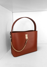 Load image into Gallery viewer, Sac seau à anse Tabac