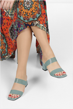 Load image into Gallery viewer, Mint green mules