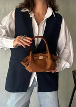 Load image into Gallery viewer, NUNKI Tobacco Blue Bucket Bag